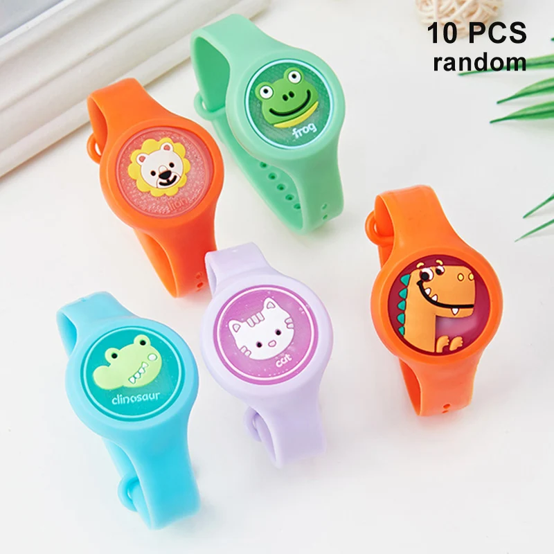 

Cute Cartoon Anti-Mosquito Wristband Outdoor Reusable Baby Mosquito Repellent Wristband with Flash Light HG99