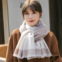 Korean 100 Wool Scarf Women Shawls and Wraps for Ladies Bufanda Winter Foulard Femme Warm Cashmere Echarpe Pure Wool Scarves