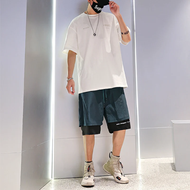 Модные Повседневные баскетбольные штаны одежда в Корейском стиле поддельные