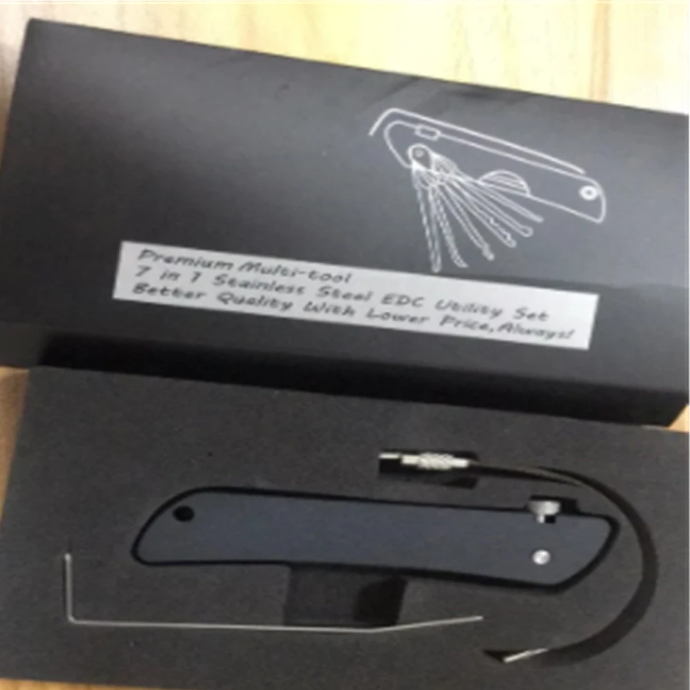 

CHKJ 2021 High Quality New Multi-tool 7 in 1 Stainless Steel EDC Utility Pik Set Locksmith Tools