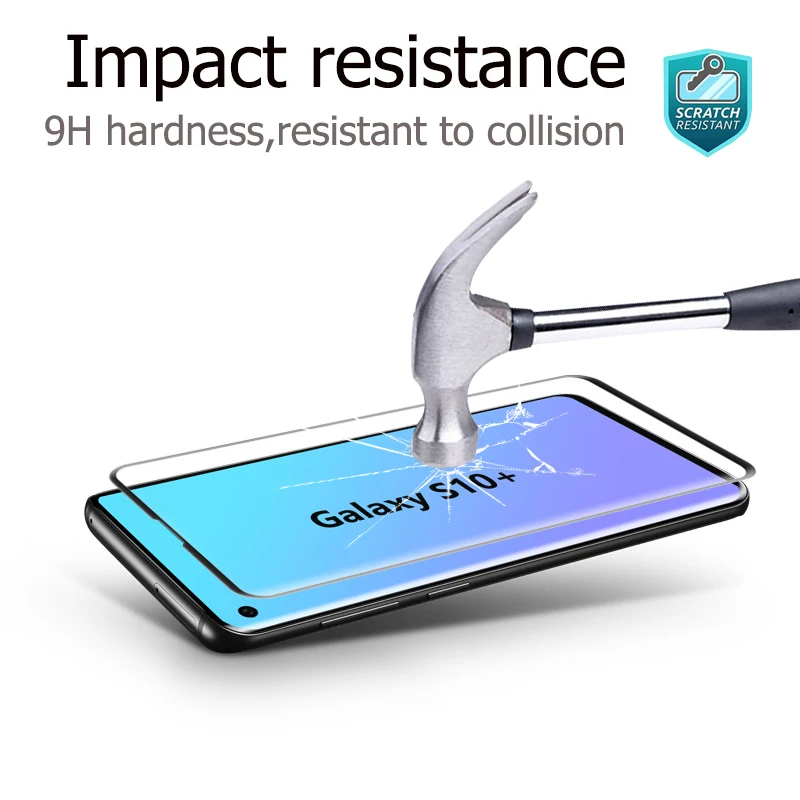 3D Tempered Glass on for Samsung Galaxy s10 plus s10e Protective glas s10plus s 10 lite 10plus 10s screen protector sheet armor | Мобильные