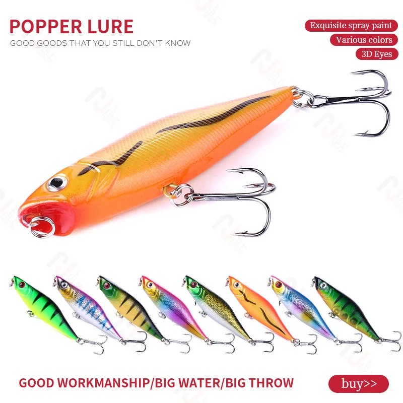 NEWUP 1 шт. рыболовная приманка topwater popper 7 5 см/7 г жесткая наживка для рыбы в виде