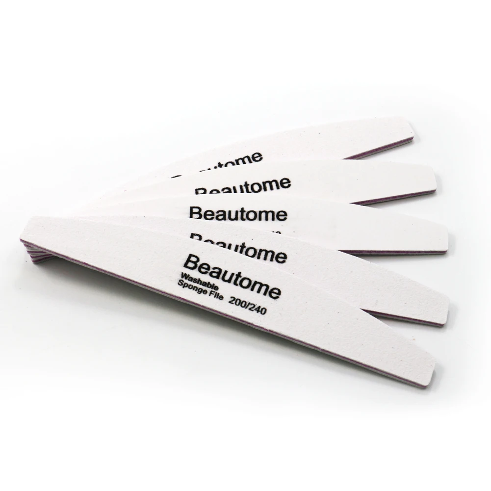 3 шт. профессиональная пилка для ногтей полулуночный маникюрный набор шлифовки