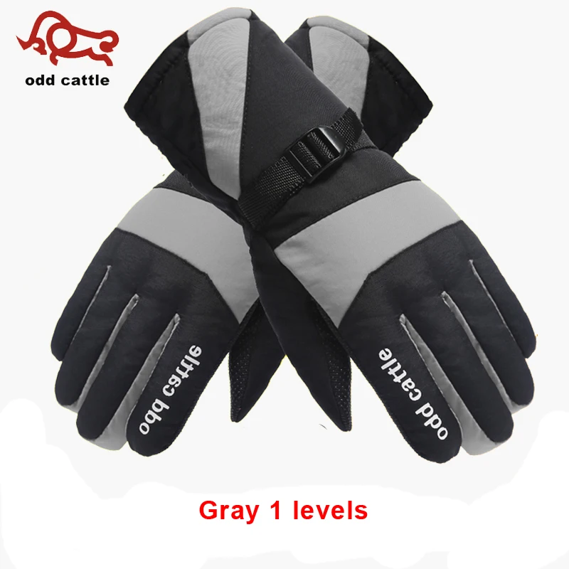 Gray 1 level Зимние теплые электрические теплые перчатки с аккумулятором, теплые перчатки для езды на велосипеде, мотоцикле, велосипеде, лыжах, унисекс, 7,4 В - Цвет: Gray 1 level