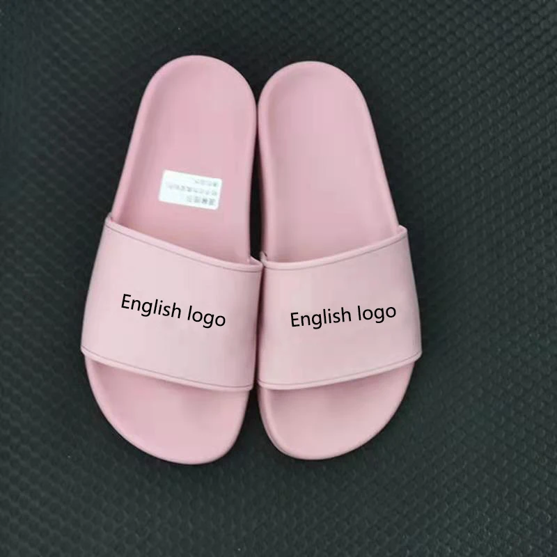

Summer Women 2021 New Platform Sandals Print Letters For Home Slippers Couples Outside Wear Non-Slip Fashion Casual Beach Shoes