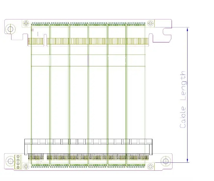 PCIE 3 0 кабель PC e 16X к x16 адаптер видеокарты расширение 90 градусов угловой дизайн для