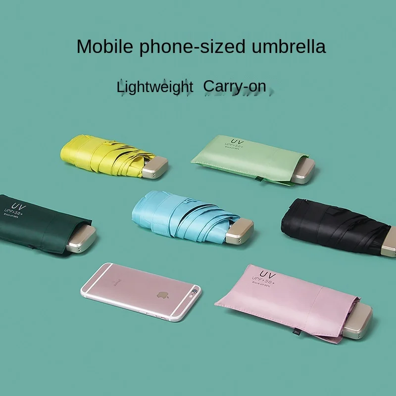 

Sun Umbrella Very Small Mini Umbrella Vinyl Umbrella Pocket Sun Protection and Ultraviolet Protection Parasol