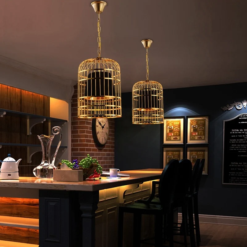 Креативный выставочный зал в виде клетки для птиц лампа офиса магазина гостиной