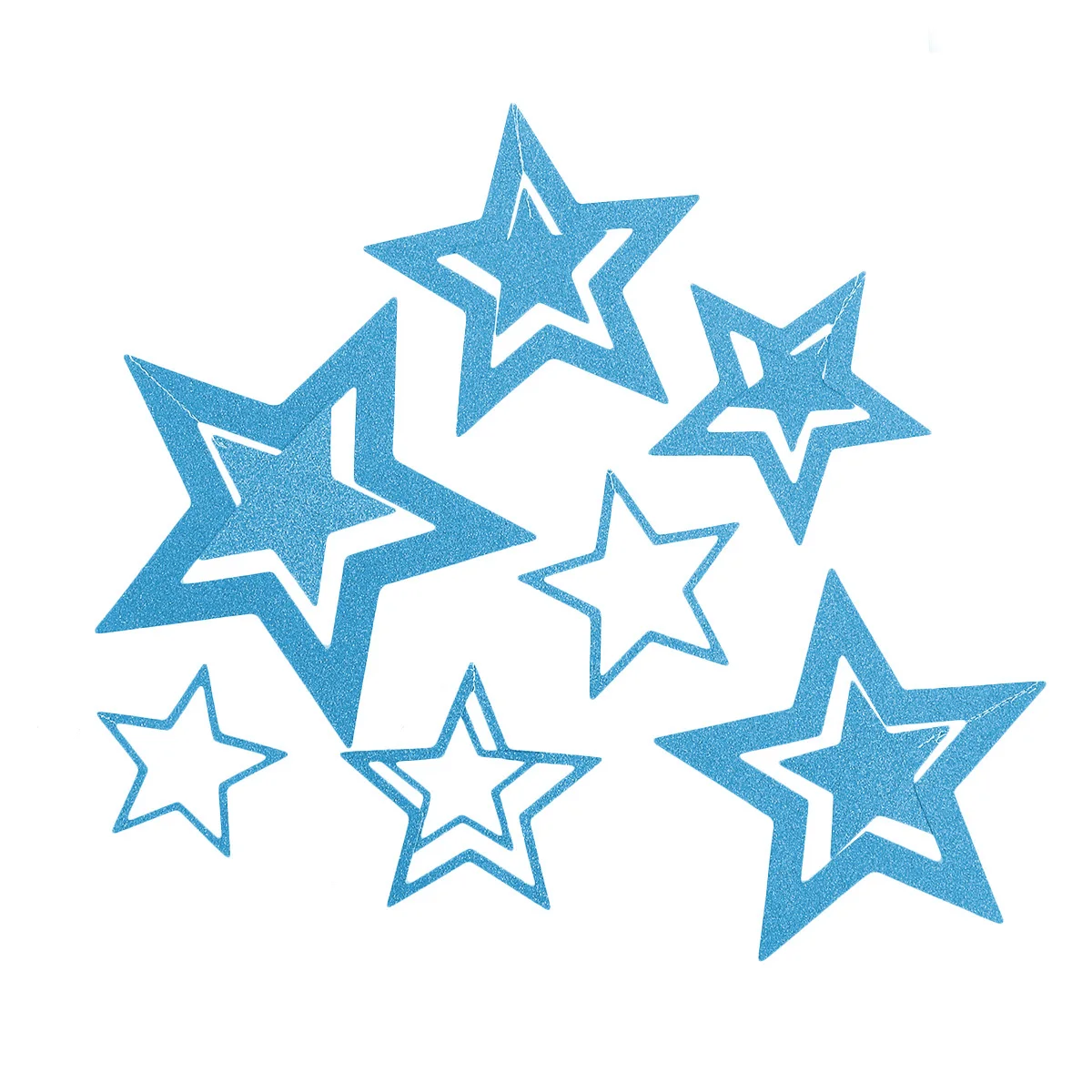 7 шт. Звезда стиль подвесной полой бумаги звезда гирлянда цепочка для праздника