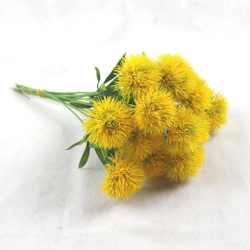 

5 Pieces Plastic Dandelion Household Products Vases for Home Decor Wedding Bridal Accessories Clearance Cheap Artificial Flowers
