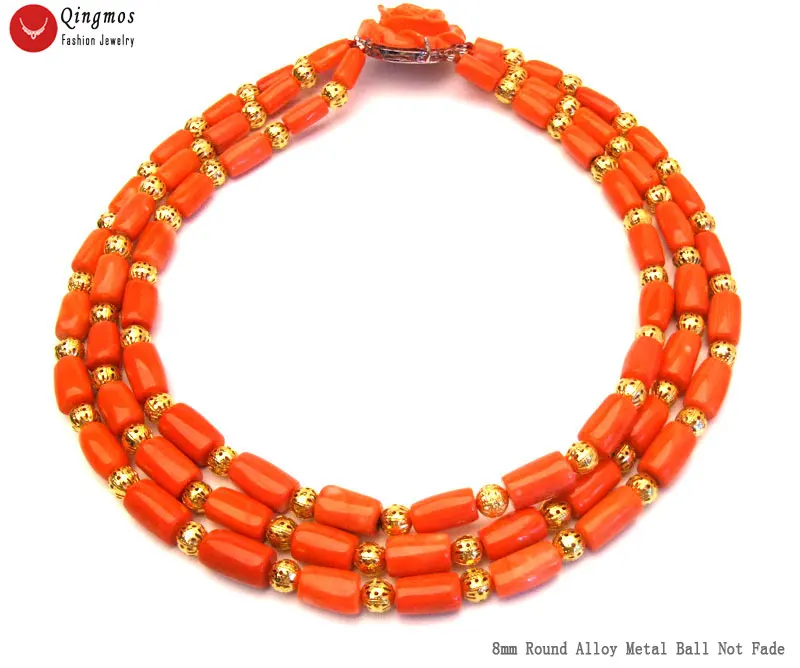 Ожерелье женское из 3 нитей длиной 18 20 дюймов 10 11 мм|natural coral|beads naturalbeads coral |