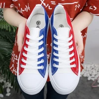 men canvas sneakers fashion lace up shoes flats casual mens loafers color matching breathable walking shoes