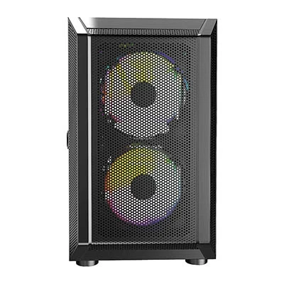 Powercase Mistral Micro Black CMIMH3B-L3 Computer Case System unit Cases Towers Components Office | &
