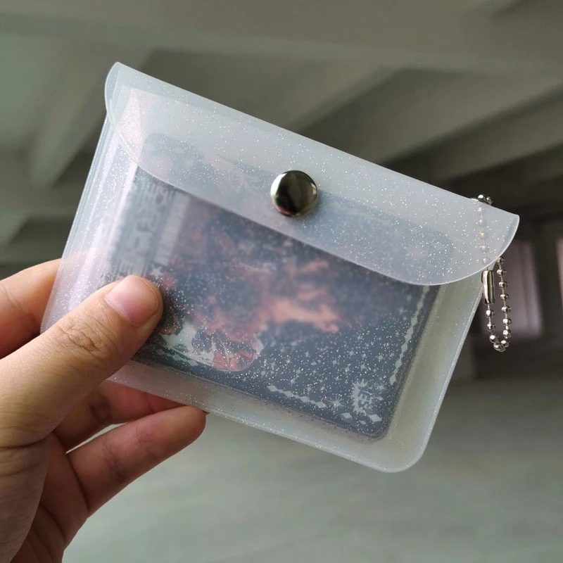

Transparent Women Girls Purse Fashion PVC Clear Jelly Bag Mini Money Wallet Men Credit Card Clear wallet ladies Coin purse