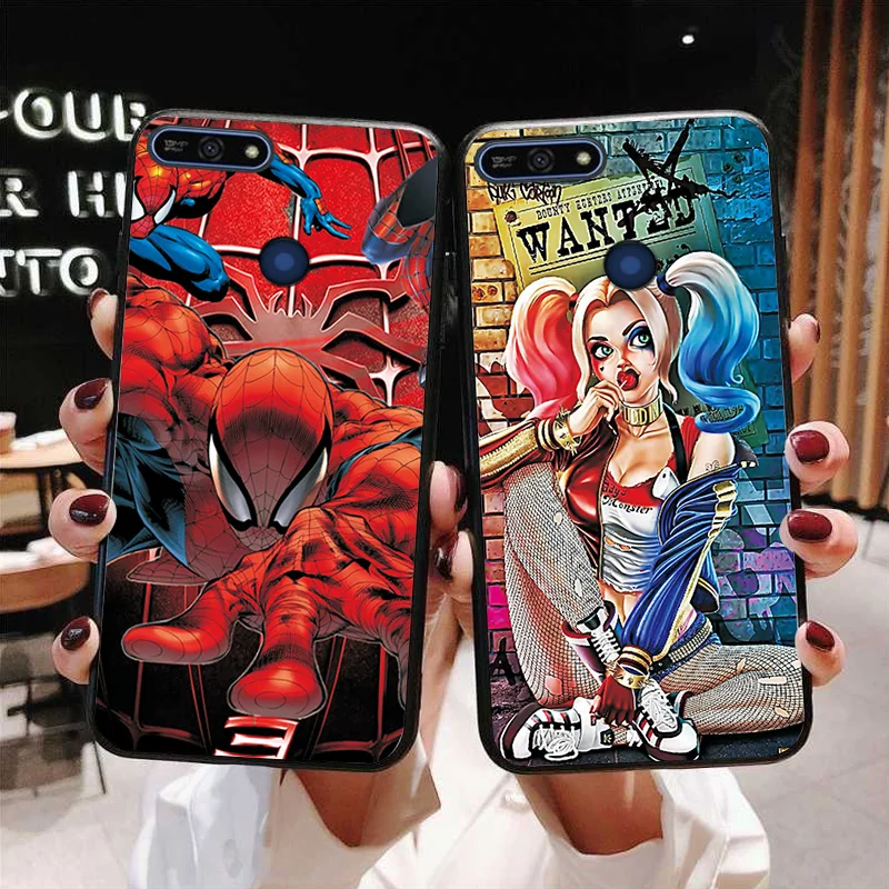 Черный чехол ТПУ чехол для huawei Honor 7A Pro милый чехол Venom для huawei Honor 7C 8C 8X 8A 7S 7X чехол s на Y5 Prime бампер