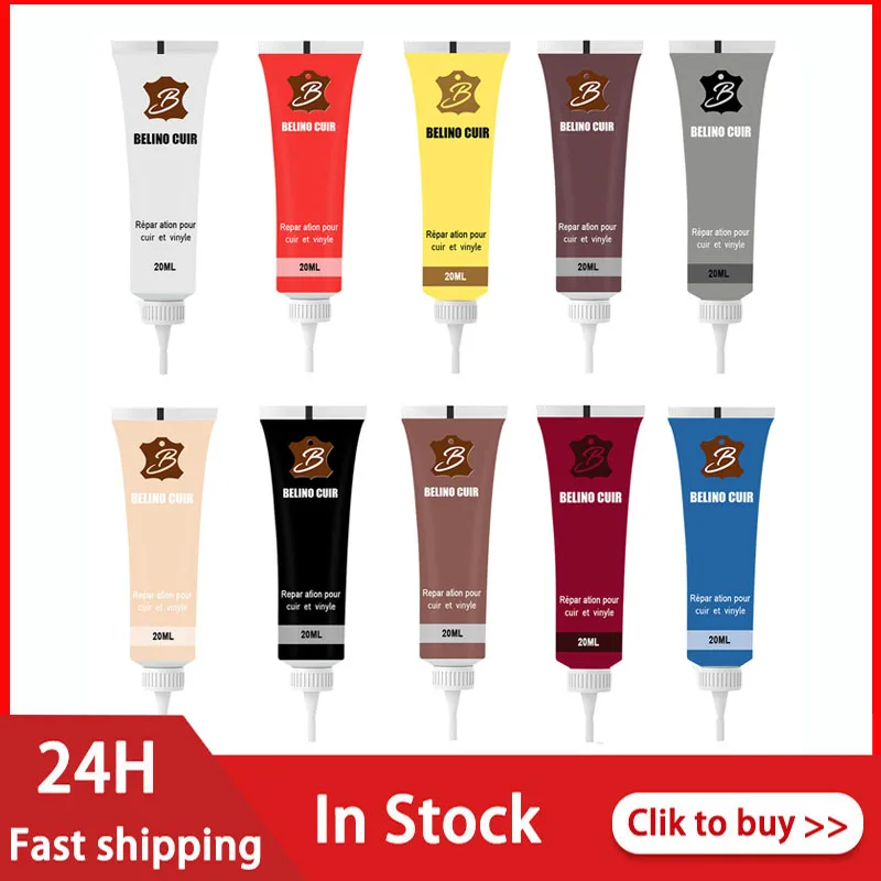 

20ml Leather Repair Gel Car Leather Seat Leather Sofa Tool Leather Complementary Color Repair Scratches Cracks Leather Repair ht