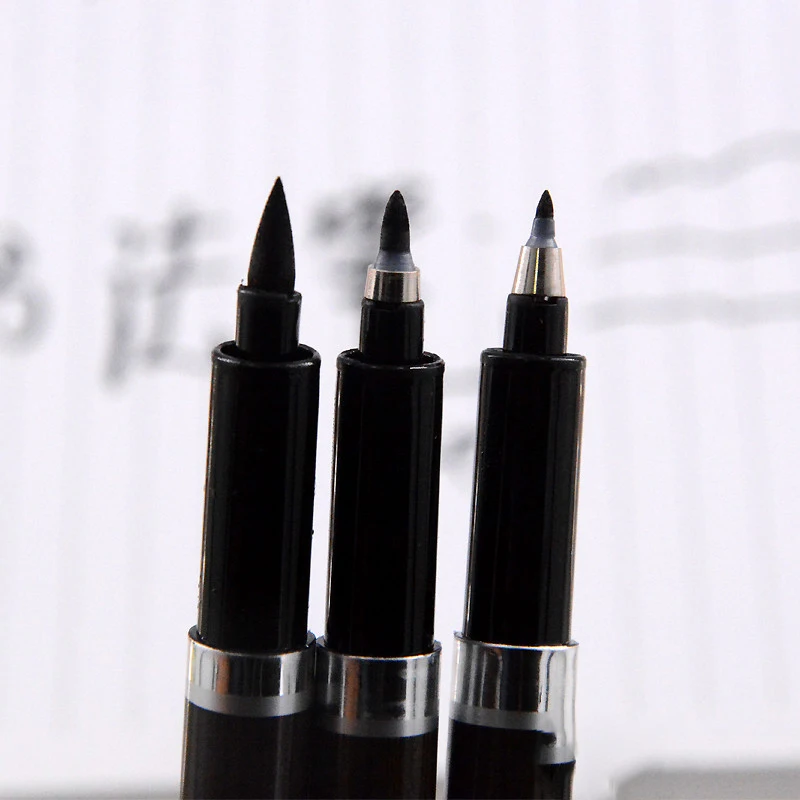 3 шт./лот каллиграфическая ручка для подписи с китайскими словами набор кистей