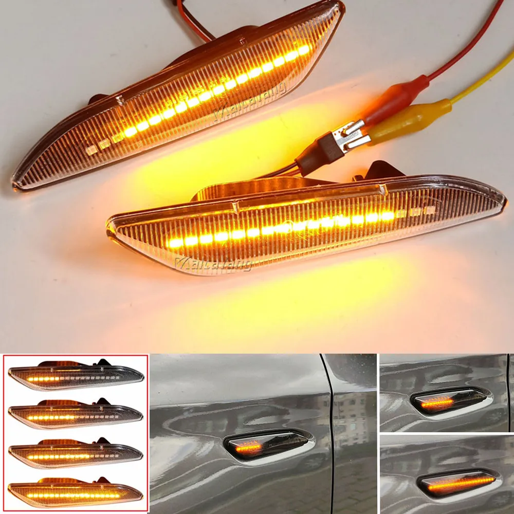 

LED Dynamic Side Marker Lights Arrow Turn Signal Blinker Lamps For Alfa Romeo 156 / 156 Sportwagon typ (932) / 147 typ (937)