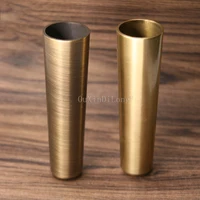 24PCS Copper Covers Chair Cups Cabinet Covers Sofa Brass Tip Cap Furniture Tube Leg Protector Metal Leg Base Height 95mm