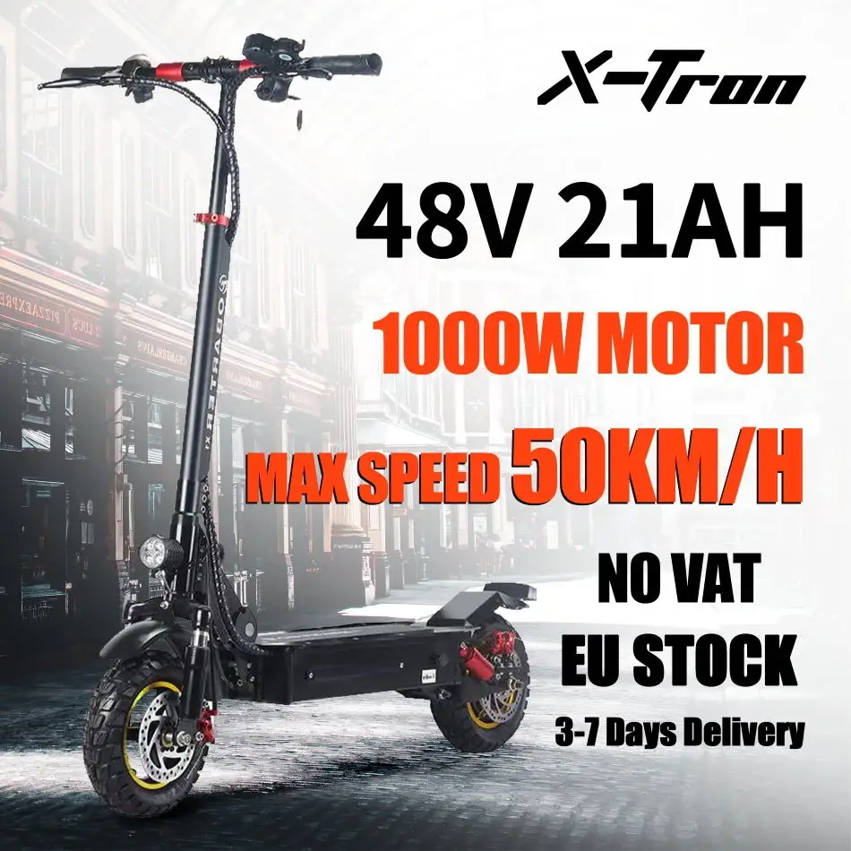 

[EU STOCK] X-Tron X1 1000W Electric Scooter 50KM/H Electric Kick Scooter Foldable e scooter monopattino elettrico Adult Scooters