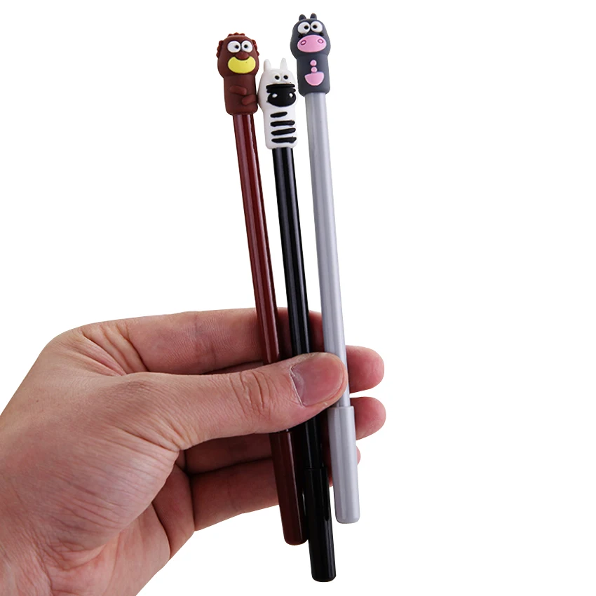 1 шт./лот обычная гелевая ручка в виде мультяшного хиппота Серия животных 0 5 мм