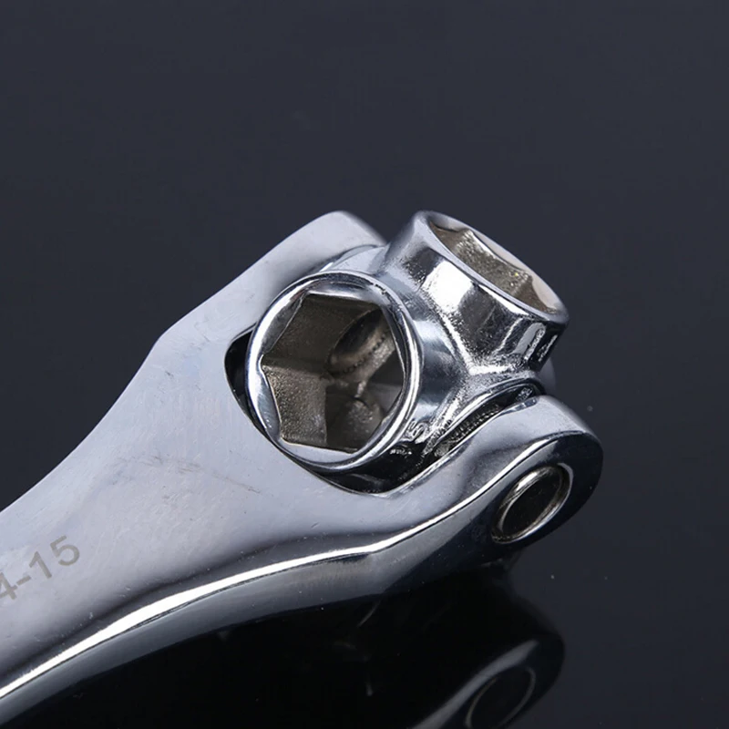 Бытовой ключ 12-19 мм 8 в 1 торцевой гаечный многофункциональный инструмент ручные