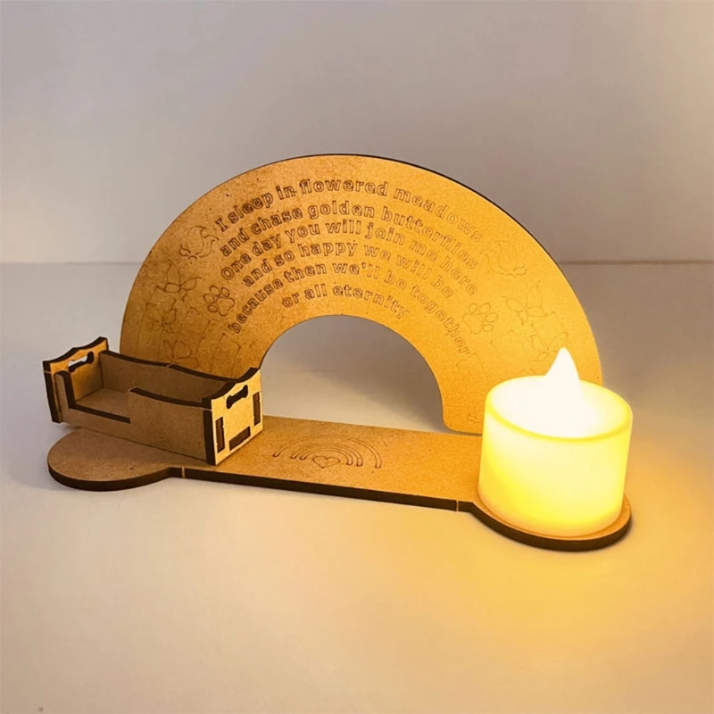 Изысканный деревянный садовый миниатюрный Ландшафтный Орнамент со светильник