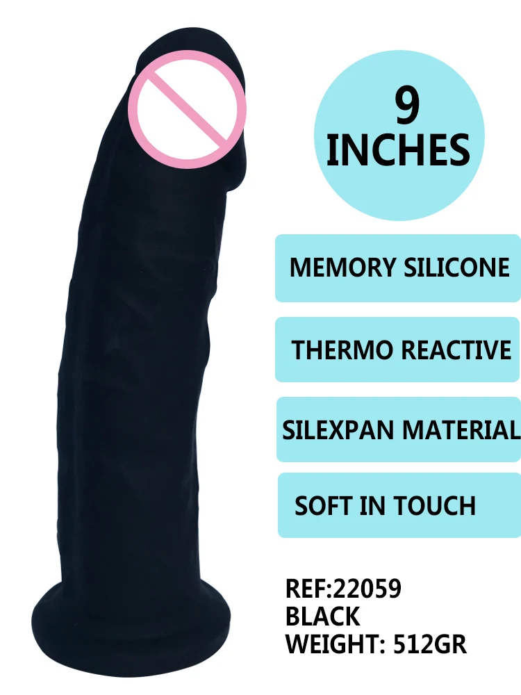 Двойной плотности памяти мягкий силиконовый фаллоимитатор термо реактивная с