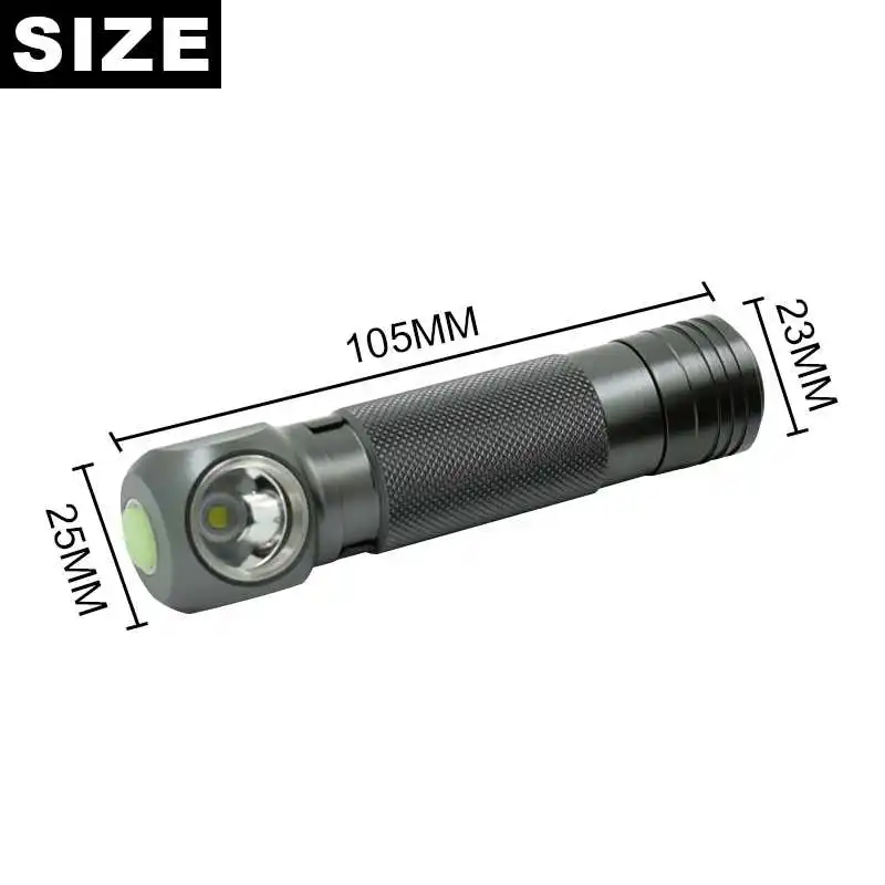 Фронтальный светодиодный мини фонарь XPL V5 водонепроницаемый налобный 1000 люмен 3