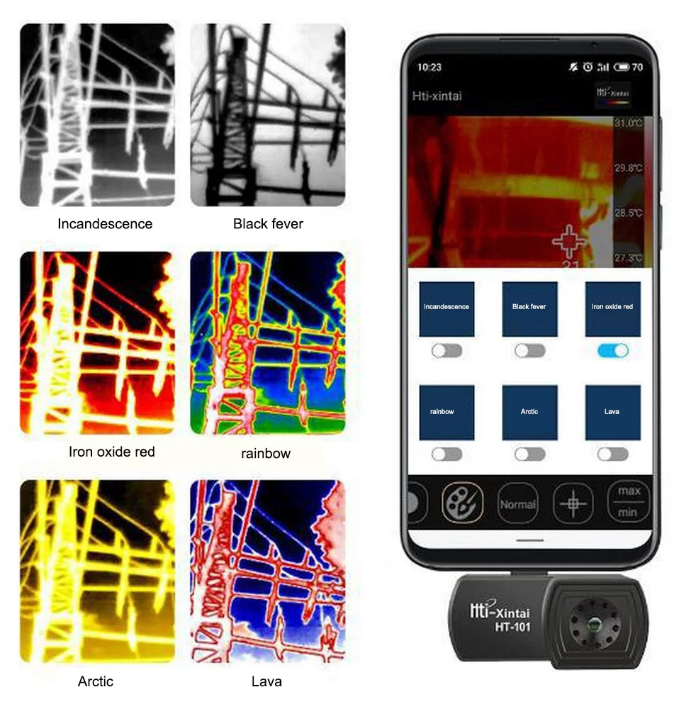 Новая Инфракрасная камера HT 301 USB тепловизор ручной фотоаппарат с фокусировкой