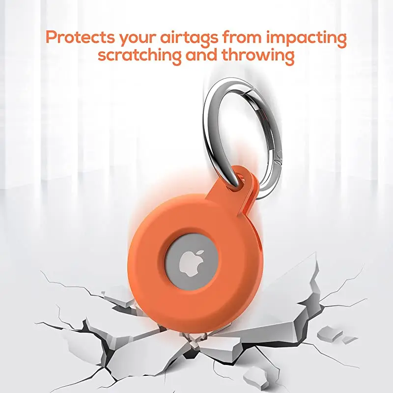 Protective Cover For Aircovered AirTag Case Silicone Protector Bumper Case Compatible with Apple AirTags Tracker Buckle