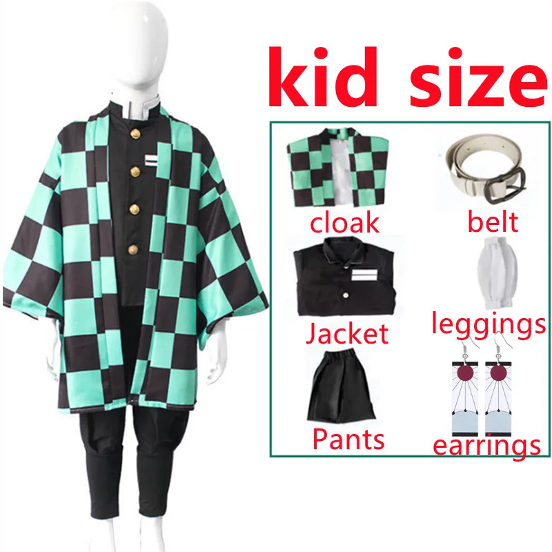 Женский костюм для косплея из аниме рассекающий демонов кимоно м/ф no Yaiba Tanjirou Kamado