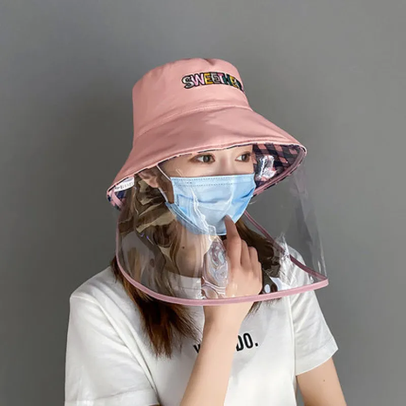 Модная женская шапка с защитой от загрязнений и запотевания слюнявчик Защитная