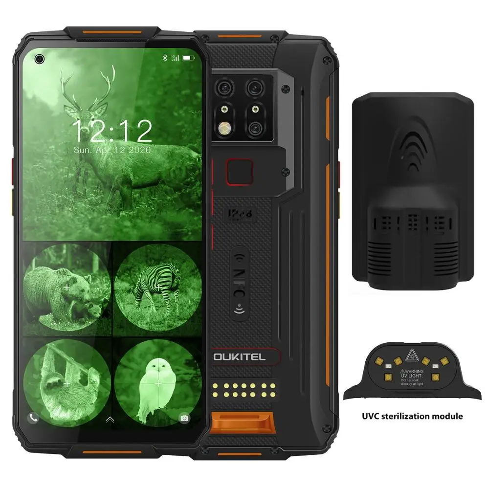 Смартфон OUKITEL WP7 защищенный 8000 мАч 6 53 дюйма 48 МП 8 + 128 ГБ|Смартфоны| |