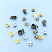 100 pcs zinc alloy connectors clasp ball chain end crimps beads bracelets necklace diy handmade components for jewelry making