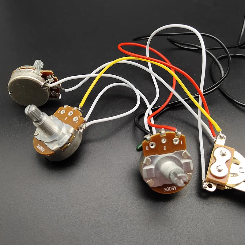 Электрогитары набор монтажной схемы света 3 Way тумблер 2 громкости 1 тон Jack 6 35 мм