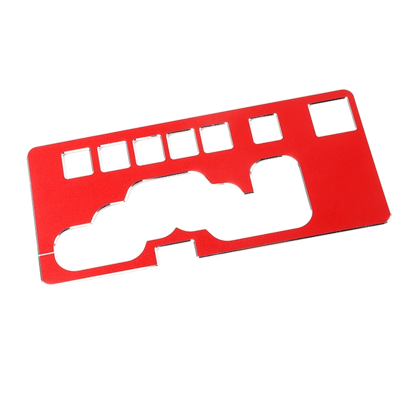 

Central Control Gear Shift Panel Trim Aluminum Alloy Interior Accessories for Dodge Nitro 2007-2012 (Red)