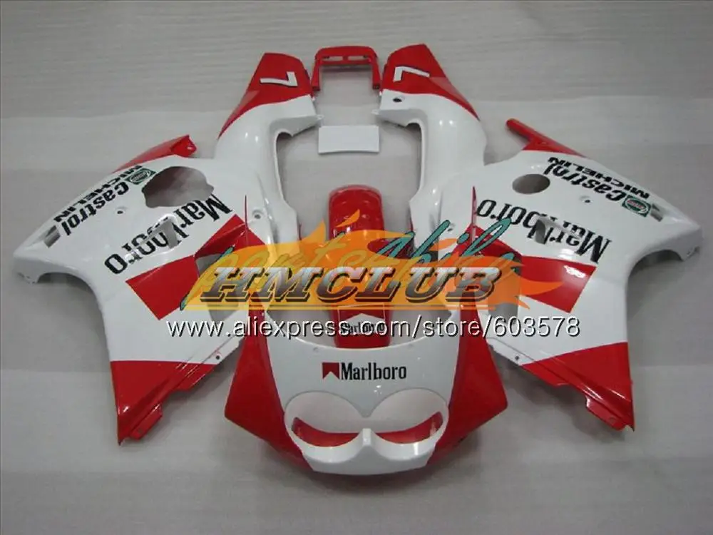 No. 23 Корпус для YAMAHA FZR250R FZRR FZR 250 250R 1986 1987 1988 1989 124CL. 21 красный, белый FZR250RR FZR-250 FZR250 86 87 88 89 обтекатель - Цвет: No. 23