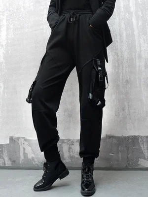 

Spring and autumn American hiphop overalls plus-size trousers new style loose B F Harajuku bound feet hip-hop casual pants fashi