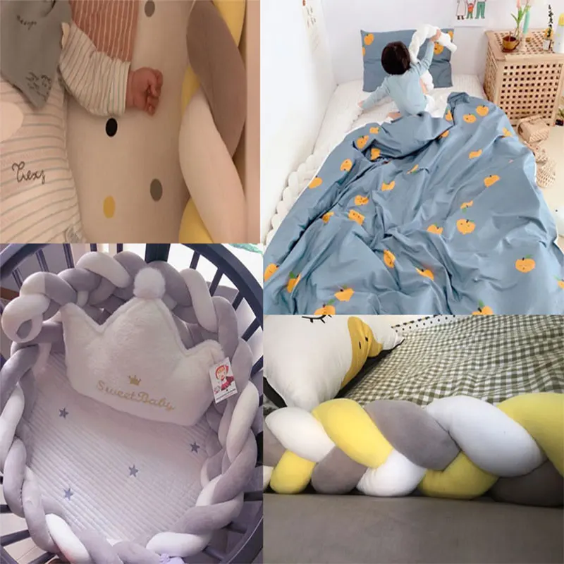 Детская кровать кроватка Боковой бампер новорожденный 2 м детская плюшевая