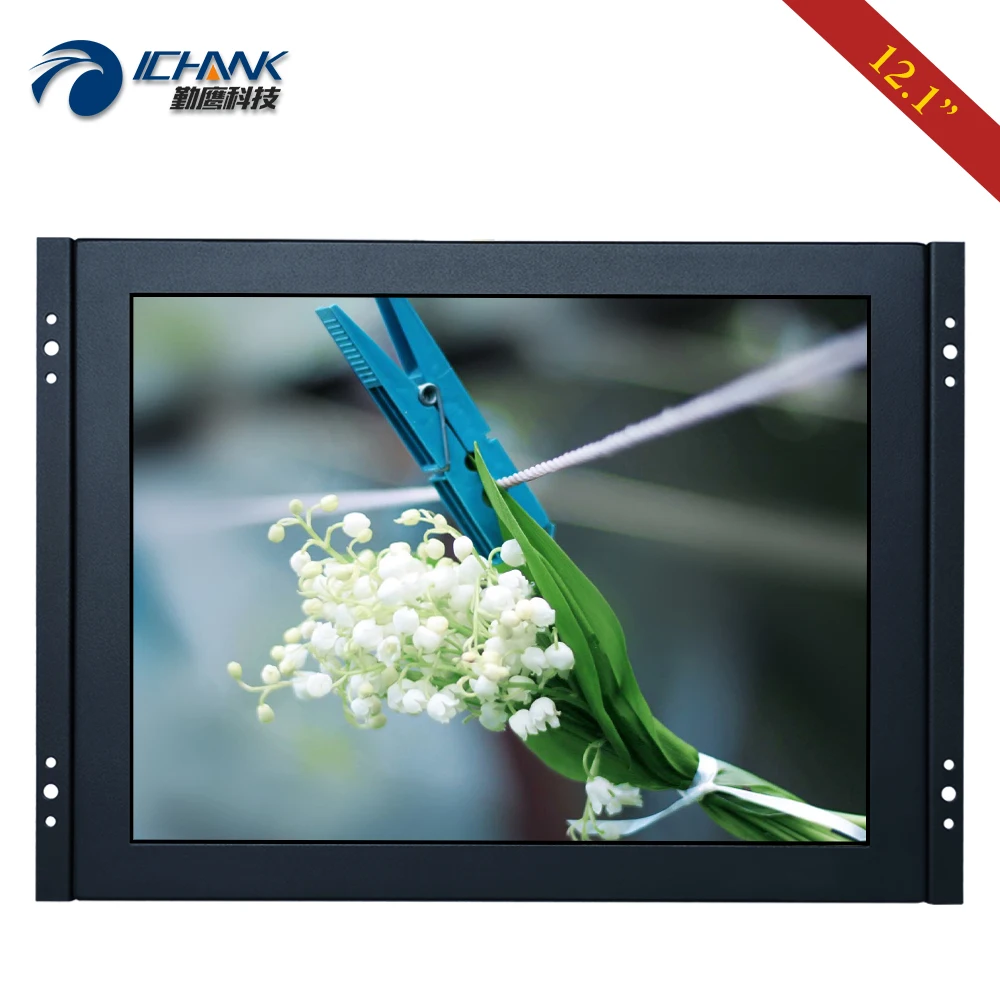 10,1-дюймовый монитор 12,1x1024 HDMI-in, металлическая фотография, встроенная открытая рамка, ЖК-экран с защитой от царапин, закаленное стекло