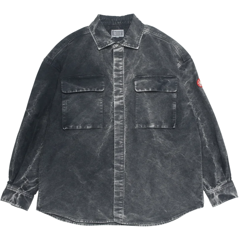 CE. Avempt серая рубашка с принтом Distressed High street fashion Мужская и женская Высококачественная теплая куртка CE куртка s m l xl