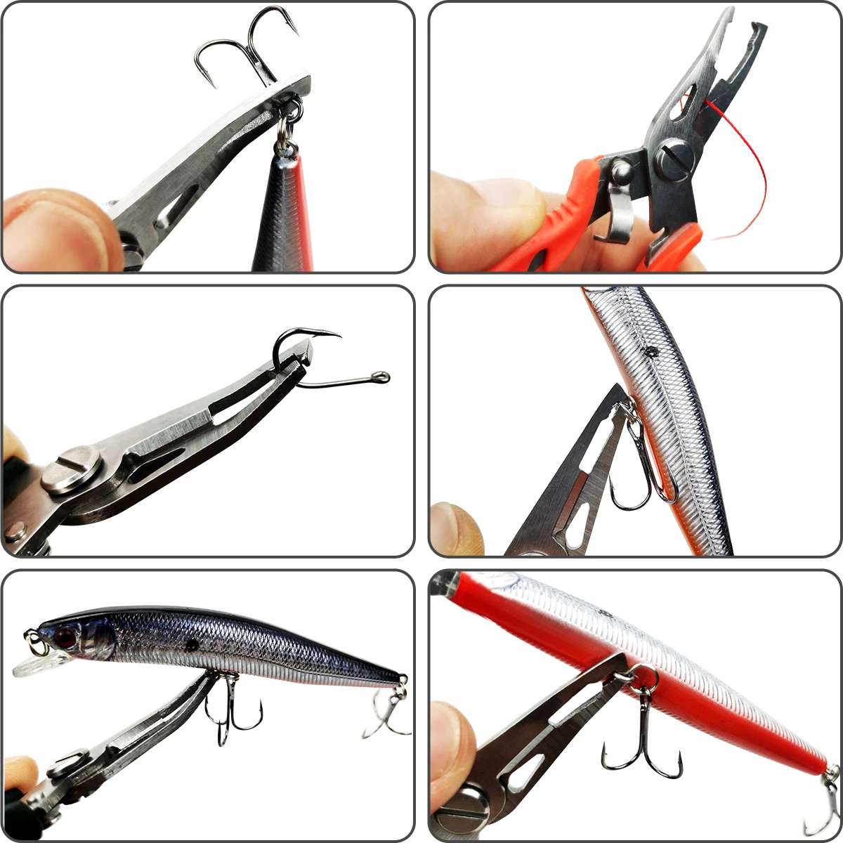 Fishing Plier Scissor Braid Line Lure Cutter Hook Remover etc. Cutting Fish Use Tongs Multifunction Scissors Tackle Tool | Спорт и