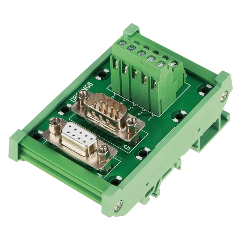 DB9-MG6 DIN рейку интерфейс модуль мужской/женский разъем Breakout Board | Инструменты