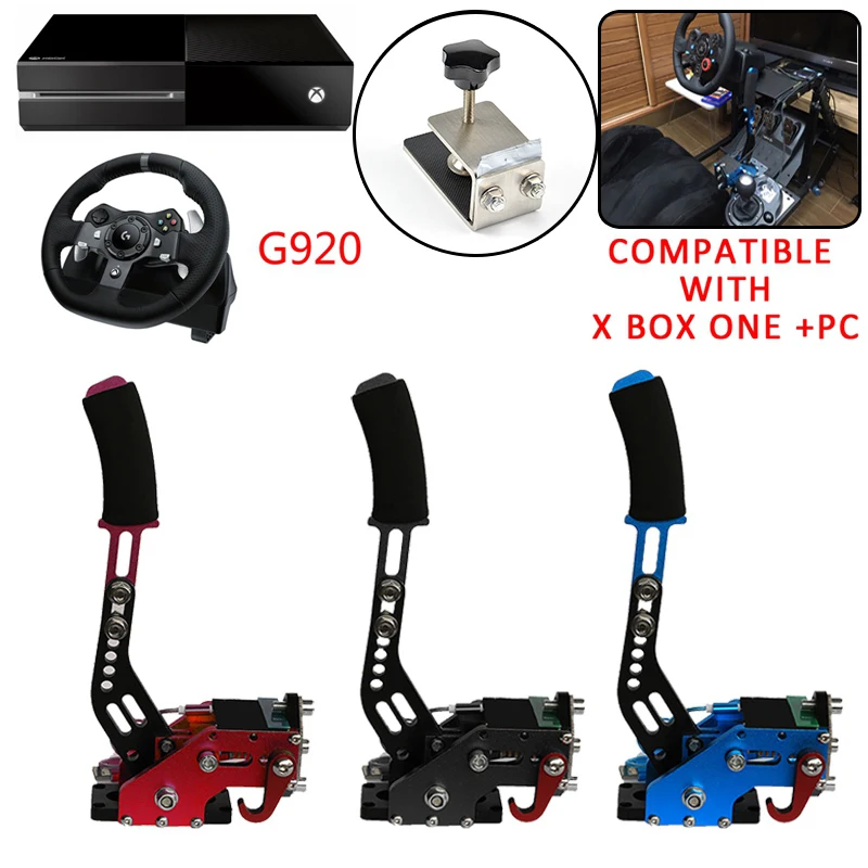 

ПК + PS4/Xbox One для гоночных игр G920 USB Ручной тормоз + зажим Logitech тормозная система ручной тормоз грязь ралли ПК PS4 Запчасти ручной тормоз
