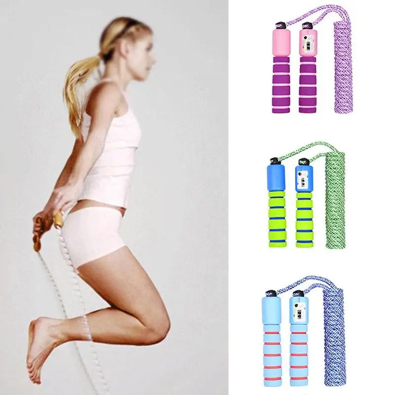 

1Pcs Adjustable Skipping Rope Counting Skipping Exercise Fast Speed Jump Skip Rope Sports Fitness