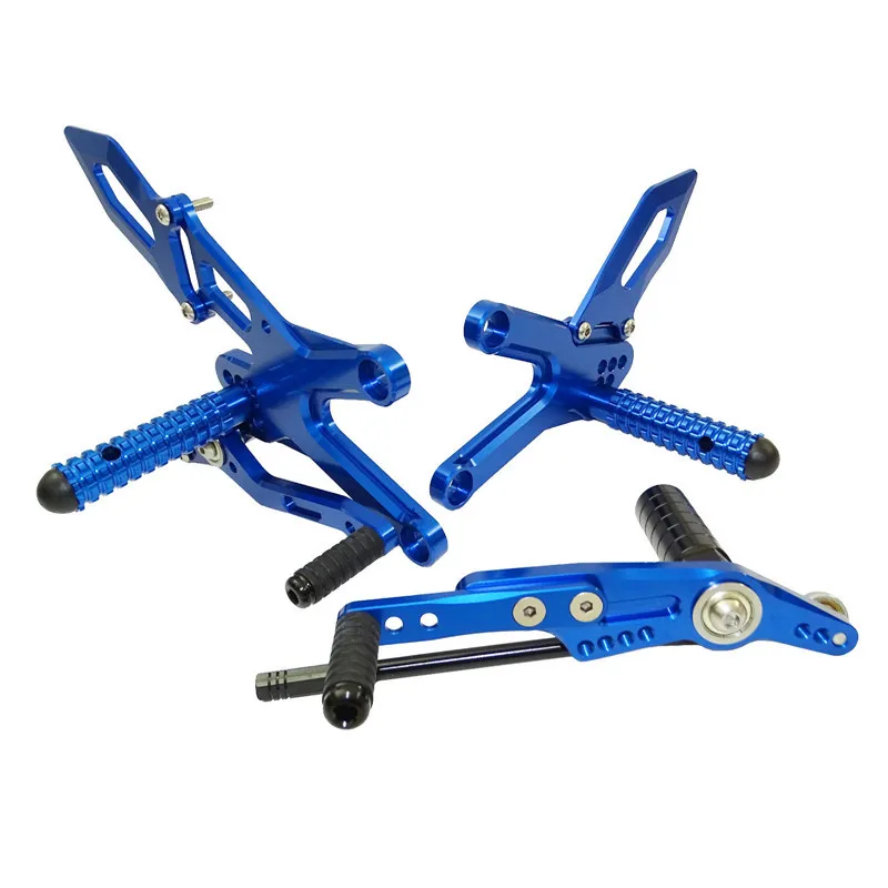 Waase для Yamaha YZF R1 2009 2010 2011 2012 2013 Регулируемый наездник задние комплекты Rearset Подножка для ухода за кожей ног колышки - Цвет: Blue