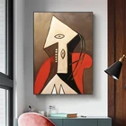 Абстрактная Современная живопись на холсте знаменитого Пикассо, плакаты и принты, искусство, эстетические картины на холсте для гостиной, украшение для дома