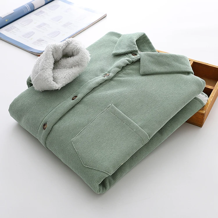 Новинка Зима 2021 женские теплые вельветовые флисовые рубашки Брендовые Бархатные