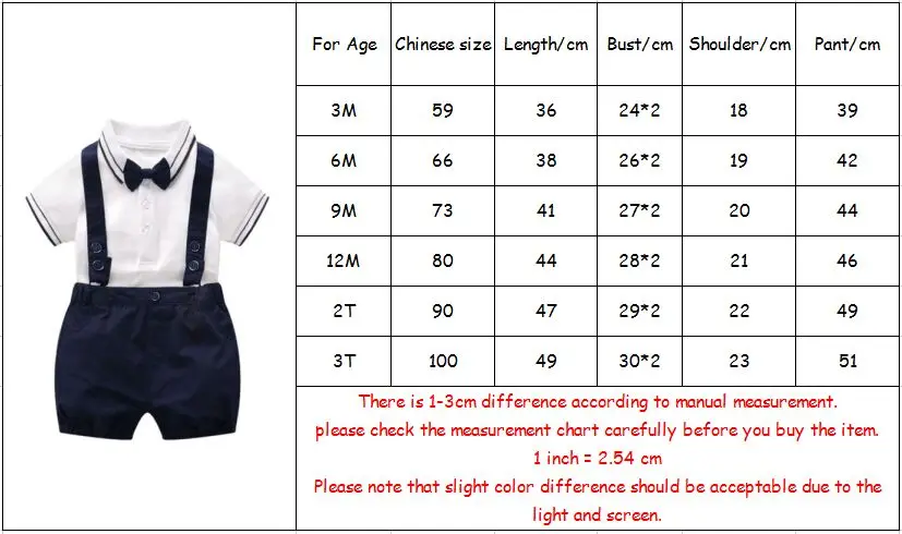 

Boys Clothes Sets Summer Gentleman T-shirt with Tie+Overalls 2-piece/set kids Children's Clothing Suit 0-3Y